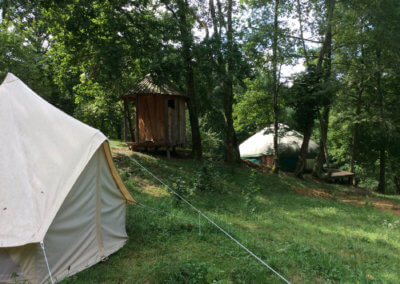 Camping en tente lodge pour unséjour bien-être à Manaska Haute Garonne