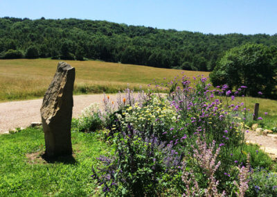 Les espaces communs fleuris à Manaska